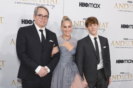 Matthew Broderick, Sarah Jessica Parker and James Broderick 'And Just Like That...' TV Show Premiere, Arrivals, New York, U.S. - December 08, 2021