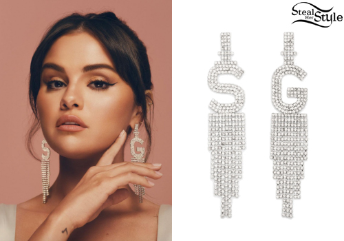 Selena Gomez: Crystal Letter Earrings

+2023