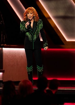 Reba McEntire pays tribute to the late singer Loretta Lynn during the 56th Annual CMA Awards at the Bridgestone Arena in Nashville, Tenn 56th Annual CMA Awards - Show, Nashville, U.S. - November 09, 2022
