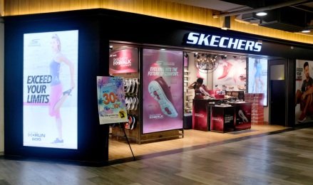 Bangkok, Thailand - April 8, 2019: Exterior storefront of a Sketchers shoe outlet at MBK Center;  Shutterstock ID 1393581929;  order: photo;  Work: Farra