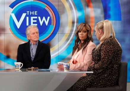 THE VIEW - 10/24/19 Michael Douglas is a guest on ABC's today "The view."  "The view" airs Monday through Friday from 11:00 a.m. to 12:00 p.m. ET on ABC.  VW19 (ABC/Lou Rocco) MICHAEL DOUGLAS, SUNNY HOSTIN, MEGHAN MCCAIN