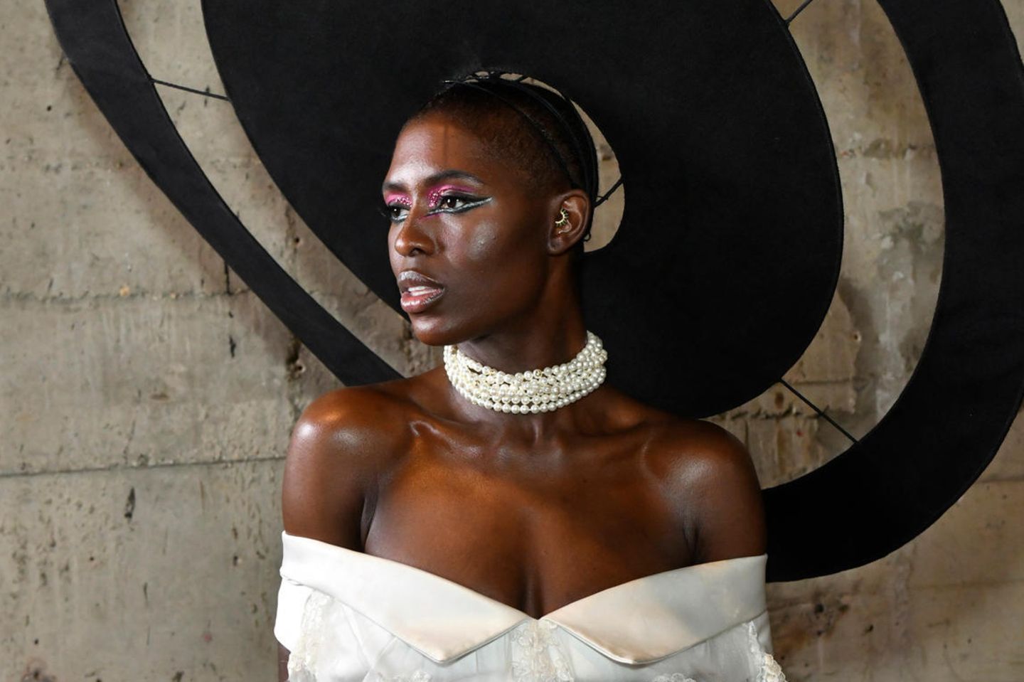 Jodie Turner-Smith at the Harris Reed show. 
